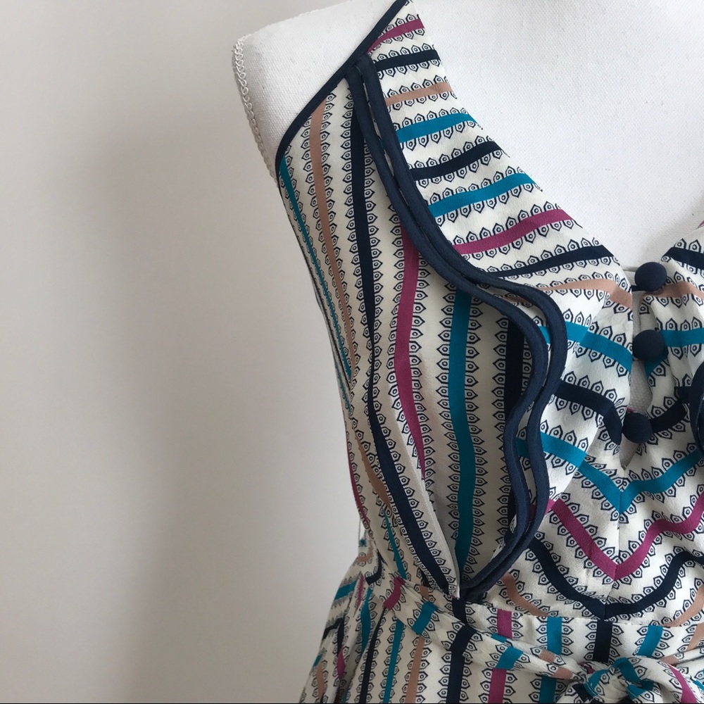 Anthropologie Girls Of Savoy Guil Wing Dress - Picture 5 of 9
